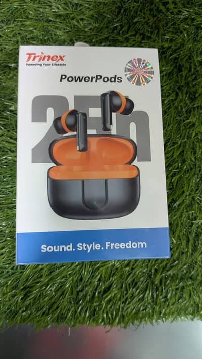 Trinex PowerPods 25HRS Wireless Bluetooth Earbuds