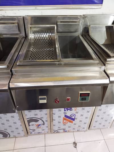 Fryer,16 liter fryer with side sizzling, complete kitchen equipments