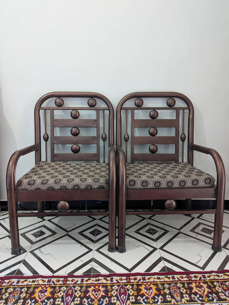 5 Seater Iron Sofa Set 1