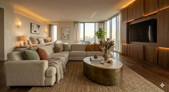 Hotel/Airbnb Furnished Apartment Facing MB For Sale 2 Yrs Instll, Poss in 1 Yr in Etihad Town Phase1 Raiwind Road Lahore.