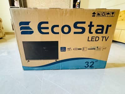 Eco star 32 inch led Model CX-32U579 BEZEL LESS NEW MODEL Box pack