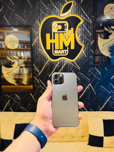 iPhone 12 Pro Max with Box 128GB PTA Approved 88 Health Waterpack