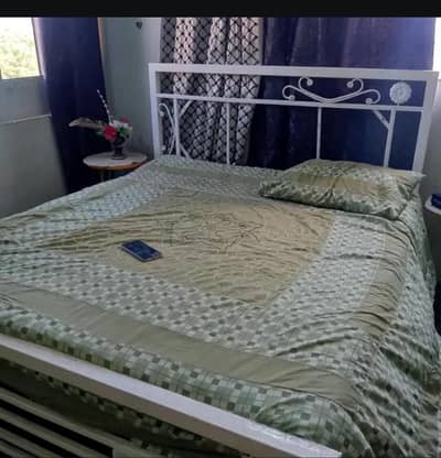 Bed with mattress