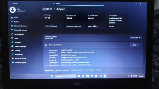 Dell Latitude 7290 | Core i7 8th Gen | 8GB RAM | 256GB SSD
