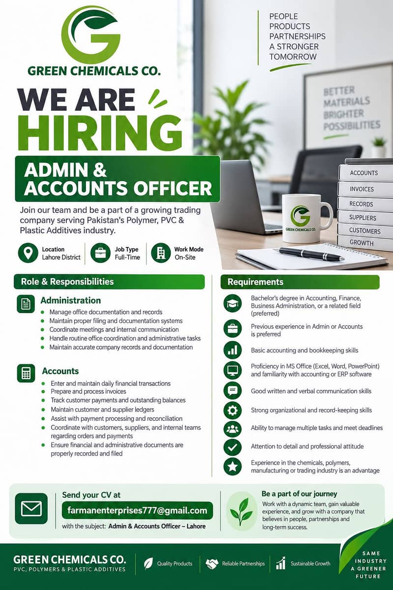 Admin & Accounts Officer 0