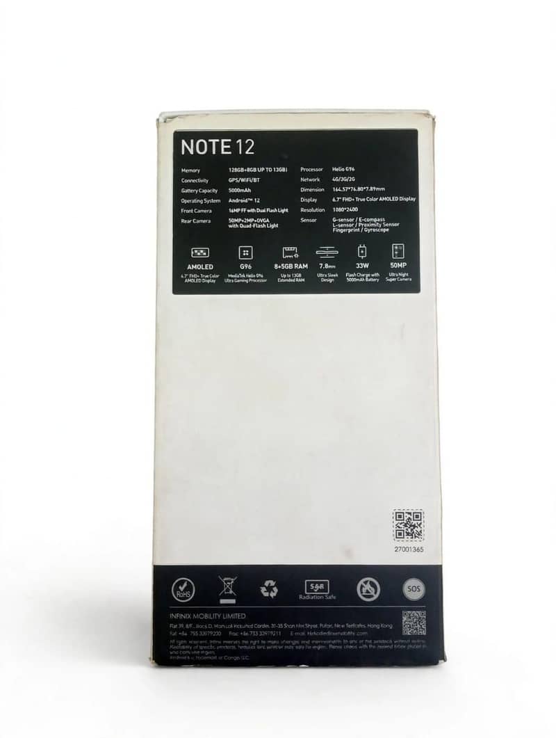 Infinix Note 12 G96 6