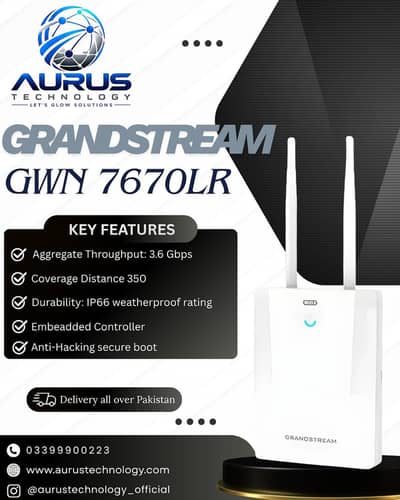 Grandstream GWN7670LR Long-Range Outdoor Wi-Fi 7 Access Point
