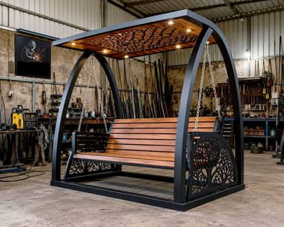 swing sofa ' slide ' trampoline ' benches'gazebos