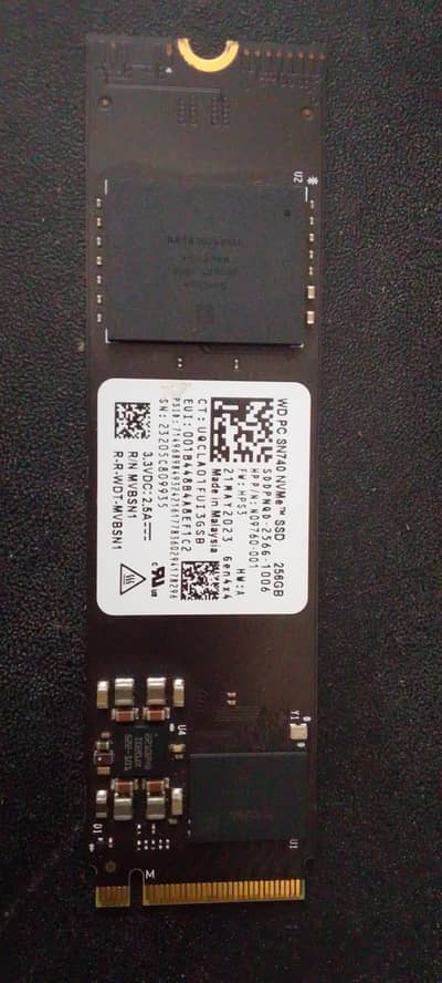 WD sn740 gen4 Nvme 256 gb