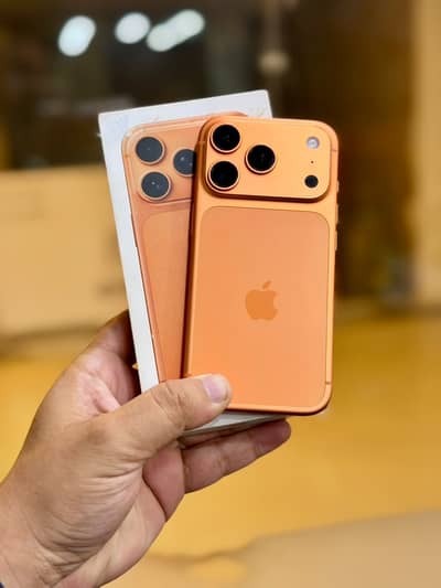 IPhone 17 Pro Cosmic Orange 256GB JV 100% Health 28 cc 10/10