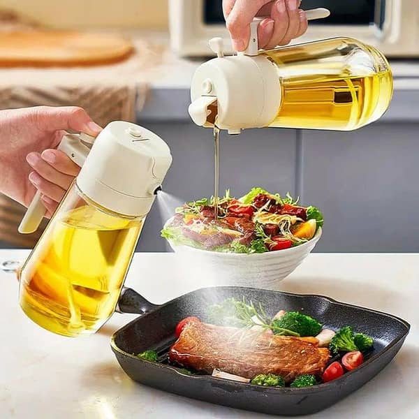 2 in 1 Oil Bottle for kitchen