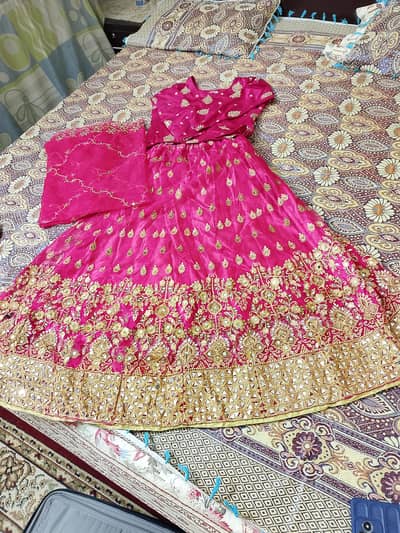 pink lehnga