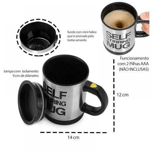 Self Stirring Mug Auto Mixing Coffee Cup in pakistan