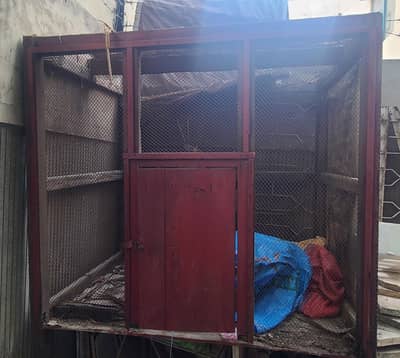 wooden cage