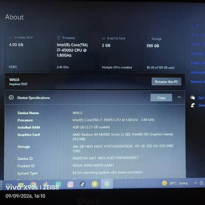 core i7 with 2 gb Graphic Card