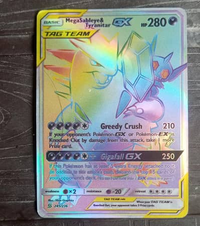 megasableye and tyranitar GX 280 hp 210 and 250