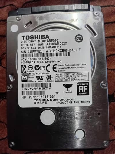 Hard Drive 500gb Good Condition