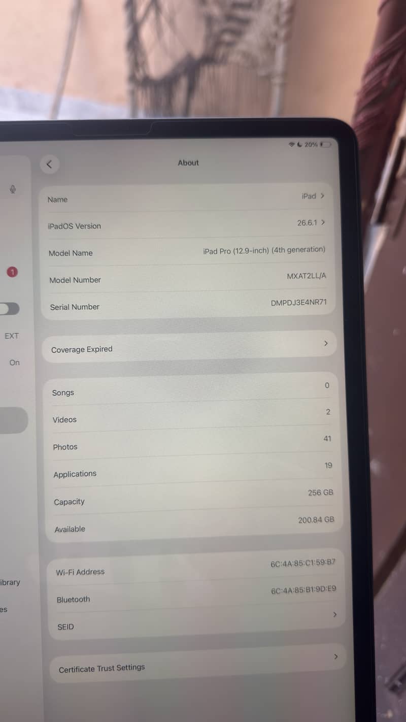 Ipad pro 2020 ( 4rth generation ) 5