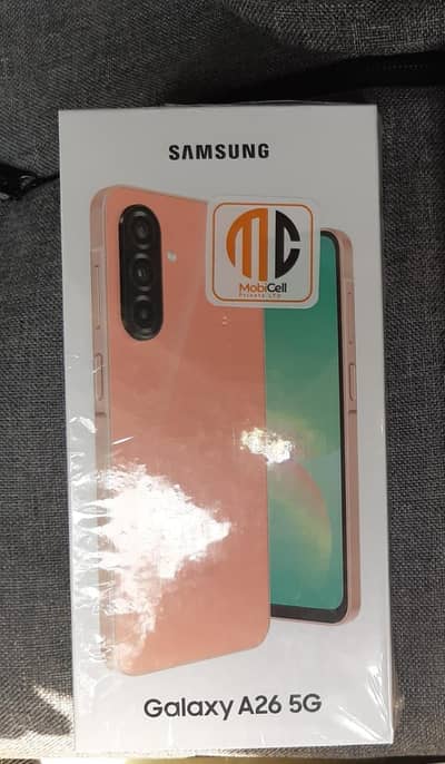 Samsung A26 8GB 256GB PTA Approved Box Pack Peach