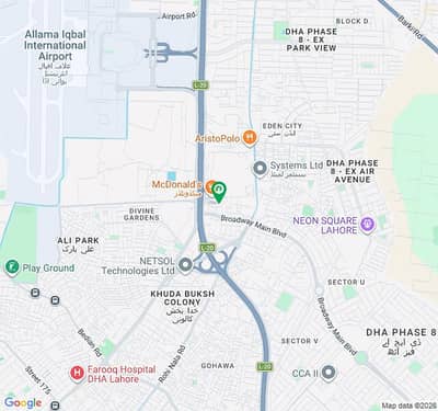 DHA Phase 8 Broadway A Block 9 Marla Commercial Plot On Truly INVESTORS Price