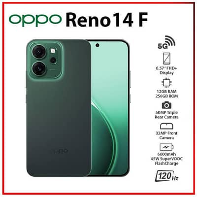 oppo reno 14f 5g . . . 8/256 box charger