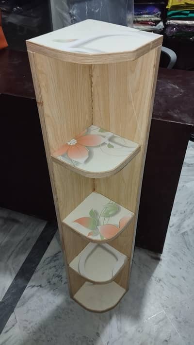 wooden corner stand for lounge