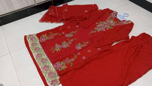 the beautiful fancy red three piece suit for sale