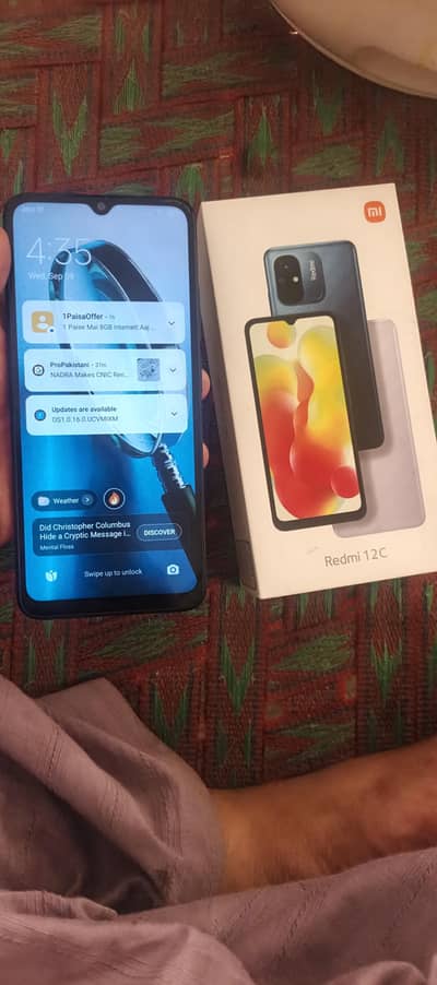 redmi 12c 4 128 contact 03097697677