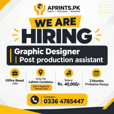 Graphics Designer – Design & Post Production