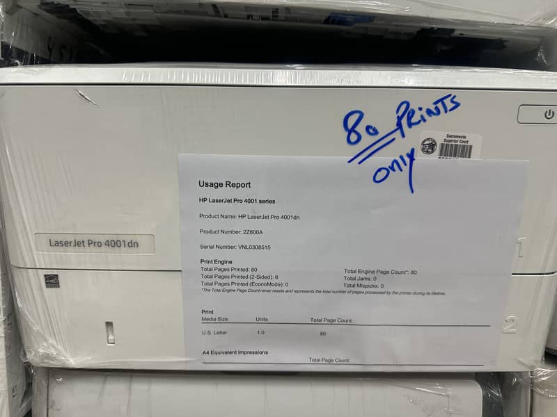 Hp 4001dn printer 0