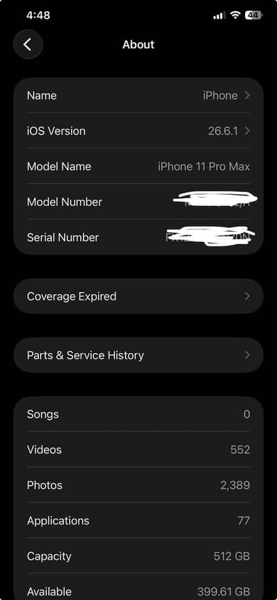 iPhone 11 Pro Max and 6 in good condition