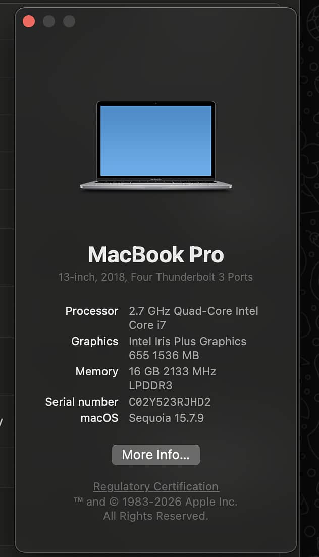 Apple MacBook Pro 2018 4