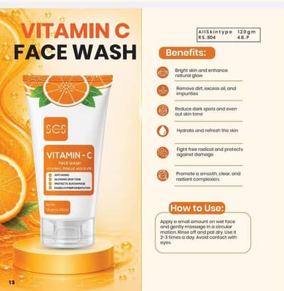vitimain C face wash: SUCCESS CHACER STAR (SCS)