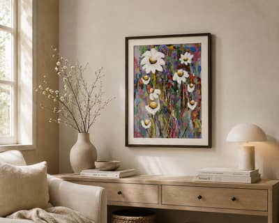 Original Handmade Floral Painting