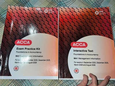 ACCA FIA MA1 Complete Set ( Study text + Exam kit ) -Brand New Unused