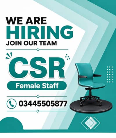 We are hiring Female CSR