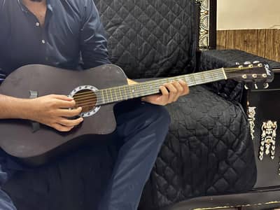 Acoustic guitar black -Kabeer- with Bag- Ideal for beginners