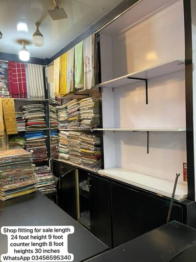 complete shop fitting counter and banch good condition is for sale
