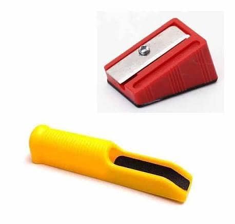 Pack of 2 - Plastic Double Sided Cue Tip Sander File Shaper Burnisher Rod & Tip Adjuster for Snooker Billiard Pool Table Accessories