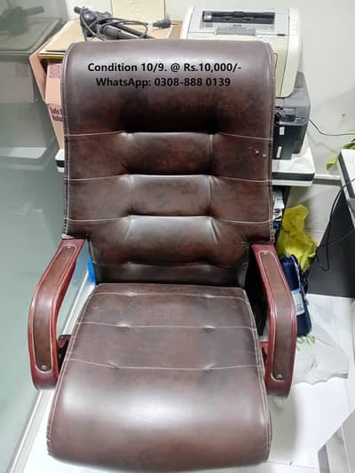 Executive Chair & Office Table For Sale