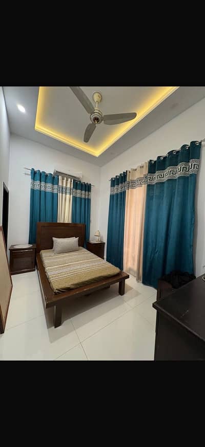 Single bed for sale with two side table