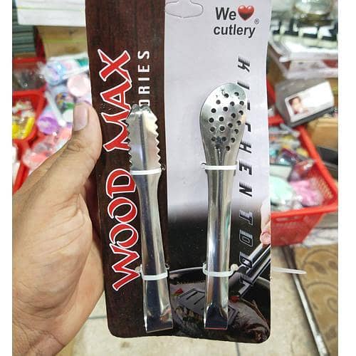 Stainless Steel BBQ Chimta Ice Chimta BBQ Tong Ice Tong