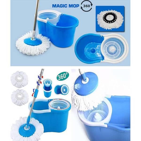 ROYAL Magic Spin Mop & Bucket With 2 Refills (360 Degree)