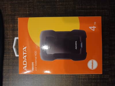 ADATA HD330 4TB External Hard Drive - Brand New / Box Open Never used