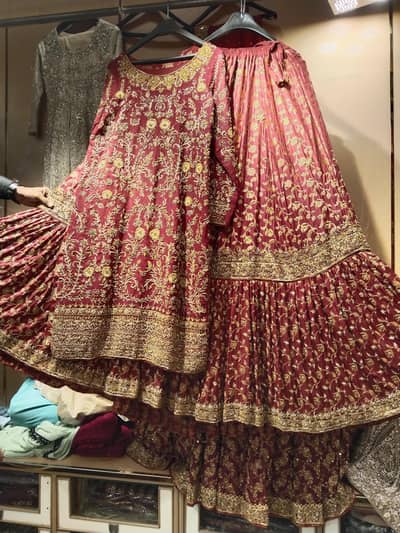 brand new bridal barat and walima dress ,, bcoz of postponed  wedding