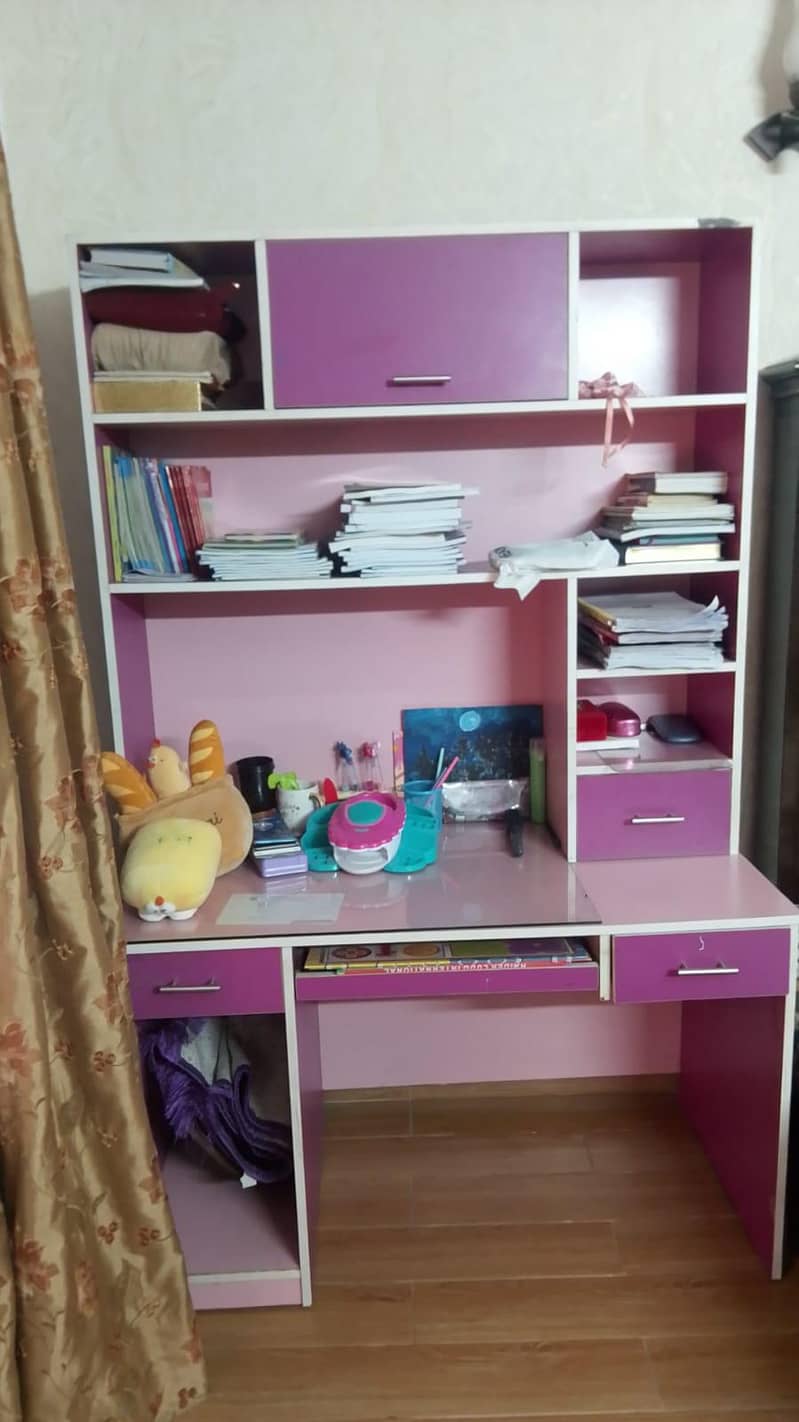 study table with almirah 1