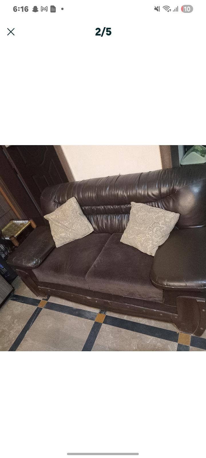 6 sitter sofa set with table 1