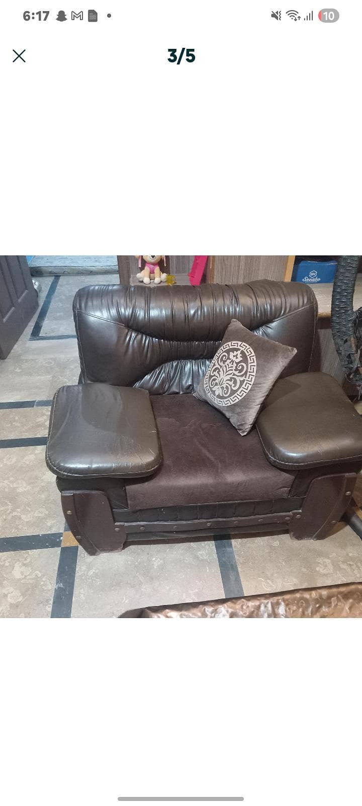 6 sitter sofa set with table 2
