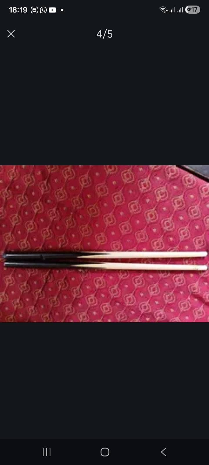 This is a small Pool Table Which has one ball missing 4