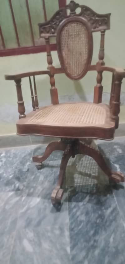 Revolving wood chair for sale